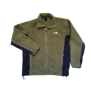 Vtg The North Face Fleece Jacket Men’s XL Green Black Gorpcore Outdoors Hiking